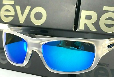 #ad NEW Revo JASPER Clear Matte POLARIZED Blue Crystal Glass Sunglasses 1111 09 H2O