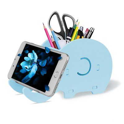 #ad COOLOO Pencil Holder Cell Phone Stand Cute Elephant Office Accessories Tablet...