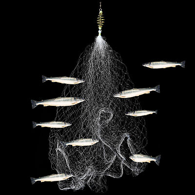 #ad 10pcs set Fish Catching Net Excellent Elasticity Wear resistant Trap Spring