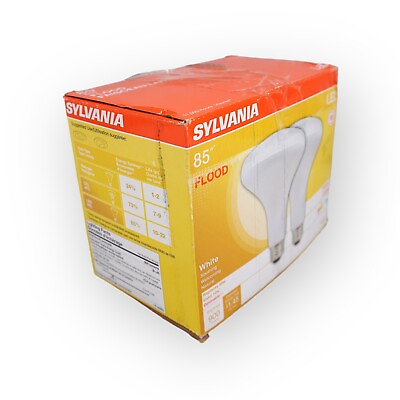 #ad * Sylvania * 85w Flood BR40 LED Bulbs White Dimmable 900 lumens 2 pack $14.95
