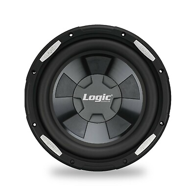 #ad LOGIC 10quot; Subwoofer Car Audio FSW100 Max 1000W Dual Voice Coil 2quot; 4 Ohm Each