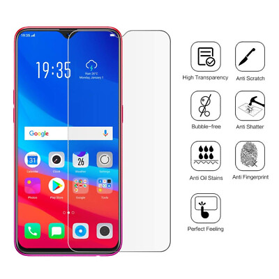 #ad Shatterproof Glass Screen Protector For OPPO Reno7 Z A35 A53s A94 A11s A55 A95
