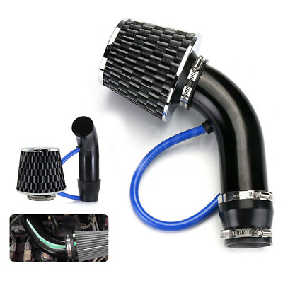#ad Black 3quot; Cold Air Intake Filter Induction Kit Pipe Power Flow Hose System US New