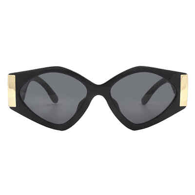 #ad Dolce And Gabbana Gray Gradient Black Irregular Ladies Sunglasses DG4396F 501 87