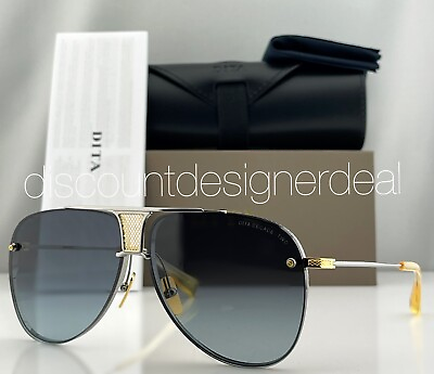 #ad DITA Decade Two Sunglasses Gold Silver Gray Gradient Lens DRX 2082 A SLV GLD 62