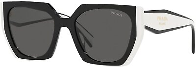 #ad Prada Sunglasses PR15WS 09Q5S0 54mm Black Talc Dark Grey Lens