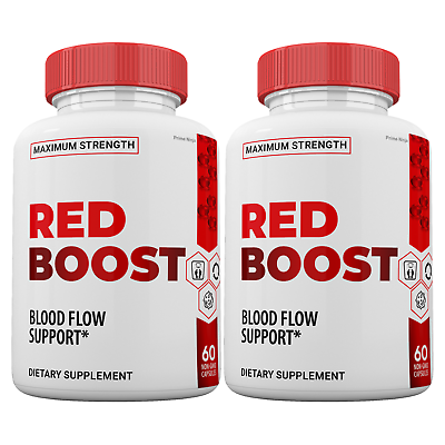 #ad Red Boost Blood Flow Support Pills RedBoost Capsules for Men and Women 2 Pack