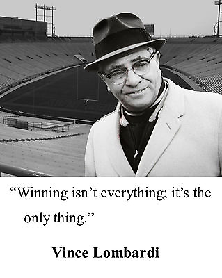 #ad Vince Lombardi Green Bay Packers Quote 8 x 10 Photo Picture #gb1
