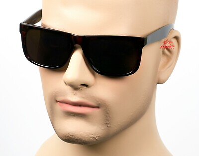 #ad Gangster Square Cholo Style Sunglasses OG LOC Super Dark Tortoise Brown ST23