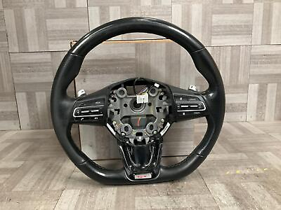 #ad 2019 KIA STINGER GT Steering Wheel Black Leather OEM