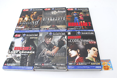 #ad Lot 6 Nintendo GameCube GC Resident Evil Biohazard 0 1 2 3 4 Code Veronica Japan