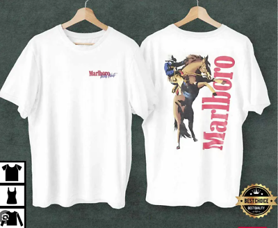#ad Vintage 90s Marlboro Cowboy T shirt