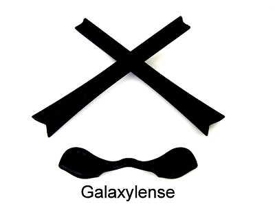 #ad Galaxy Earsocks amp; Nose Pads Rubber Kits For Oakley Radar Path sunglasses Black
