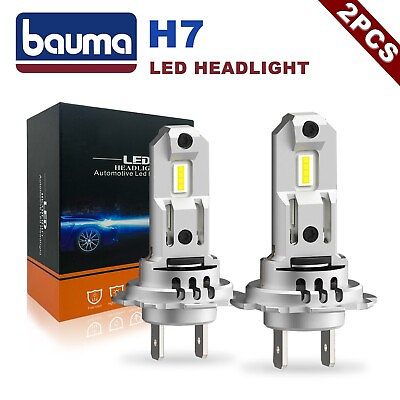 #ad 2x H7 LED Headlight Bulb Kit High Low Beam 100W 30000LM Super Bright 6500K White