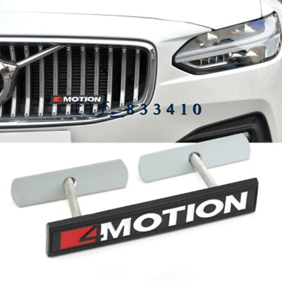#ad Black 4 Motion Decal Front Hood Grille Badge Emblem for VW SUV Highline 4motion