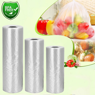 #ad 350 Bags Roll Clear Plastic Produce Bags On Roll Kitchen Food Storage Fruit