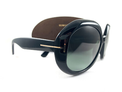 #ad TOM FORD Sunglasses TF1011 Georgia 02 Black 01B Gray FT1011 S Authentic New