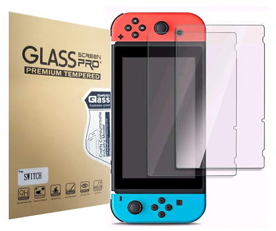 #ad 4 Pack For Nintendo Switch Premium 9H HD Tempered Glass Screen Protector Guard