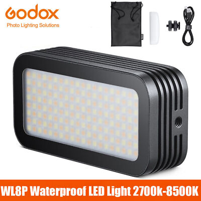 #ad Godox WL8P IP68 10m Waterproof LED Video Light 2700K 8500K 2900mAh APP Control AU $173.99