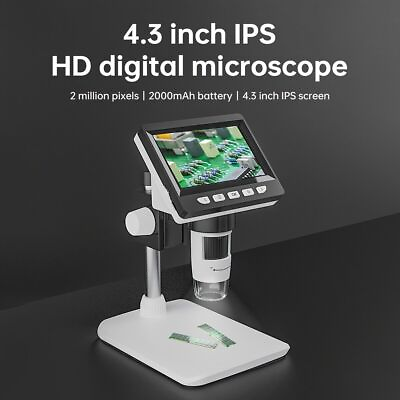 #ad HD Digital Microscope 8LED 1080P 1000X Real Shot RenderingComputer Microscop
