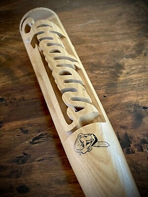#ad RARE 1997 Heavy Hitters Baseball Bat with Indians Team Name and Chief Wahoo Logo