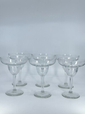 #ad 6 Libbey Margarita Party Glasses 9oz Barware Drinking Glass Modern Design