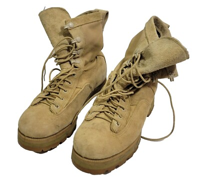 #ad McRae Footwear 6.5W Tan Combat Desert Military Boots USA Vibram Sole