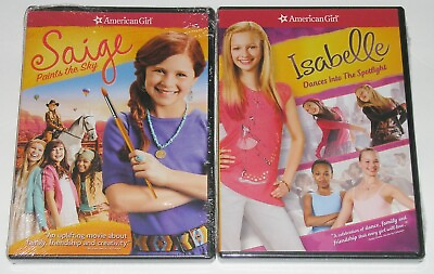 #ad American Girl DVD Lot Saige Paints the Sky New Isabelle Dances... New