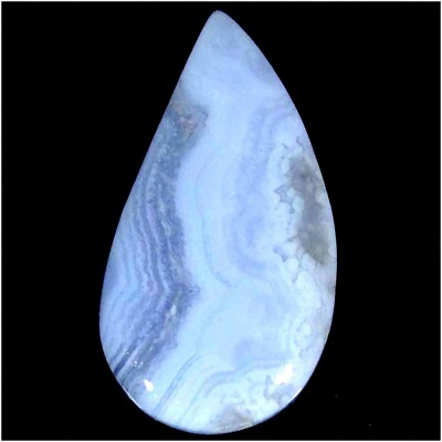 #ad 14.20Cts. 14X27X4mm 100% Natural Top Designer Blue Lace Agate Fancy Cab Gemstone