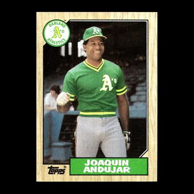 #ad Joaquin Andujar 1987 Topps Oakland Athletics #775 Set Break R306 $1.50