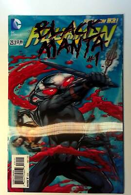 #ad Aquaman #23.1 DC Comics 2013 3D Lenticular Black Manta Forever Evil Comic Book
