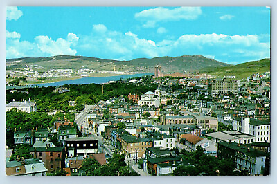 #ad St. Johns Newfoundland Canada Postcard View Taken from Basilica Towers 1970