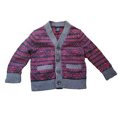 #ad Baby Gap Boys Sweater Cardigan Button Up Pockets Wool Blend Toddler 2 Years