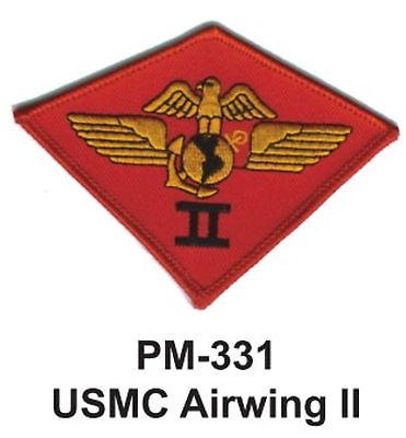 #ad 3quot; USMC AIRWING II Embroidered Military Patch