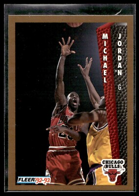 #ad 1992 93 Fleer Michael Jordan Chicago Bulls #32