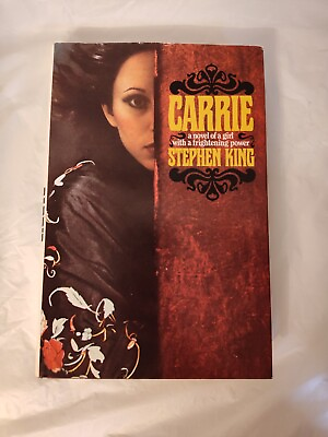 #ad CARRIE Stephen King HORROR Book Club Edition MOVIE Film THRILLER Novel FICTION
