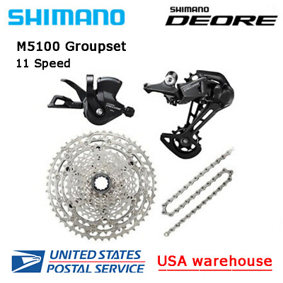#ad New SHIMANO Deore M5100 11 speed Drivetrain Groupset 42T 51T MTB