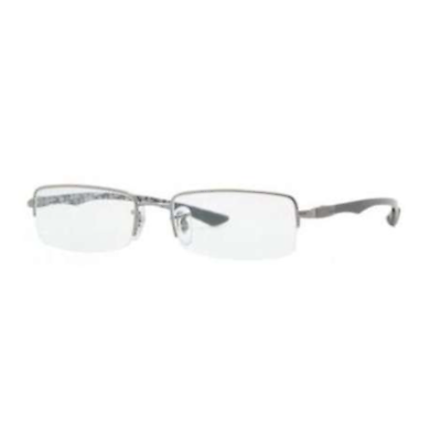#ad RAY BAN gunmetal silver carbon fiber glasses eyeglasses 8407
