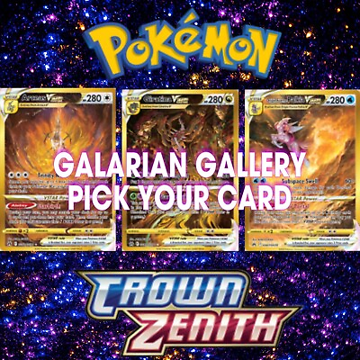 #ad 2023 Pokemon Crown Zenith Galarian Gallery Complete your Set Pick Card Mint NM