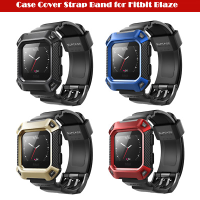 #ad For Fitbit Blaze Original SUPCASE Watch Band Case Protective Cover Strap Band