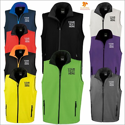 #ad Personalised Result Core Work Wear Embroidered Printable Soft Shell Bodywarmer