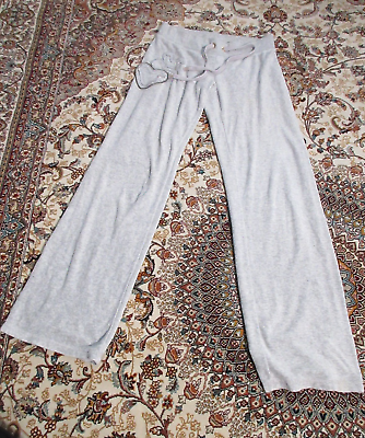 #ad Juicy Couture Pants Small Gray Tracksuit Vintage Nostalgia Logo *