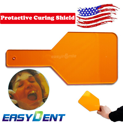 #ad Square Dental Hand Held Shield Light Filter Paddle Protective Curing Shield 1pc