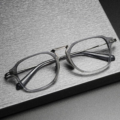 #ad Men Vintage Square Titanium Eyeglass Fullrim Frame Light Spectacles $29.74