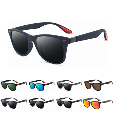 #ad Classic Polarized Sunglasses Mens Womens Square Frame Outdoor Sun Glasses UV400