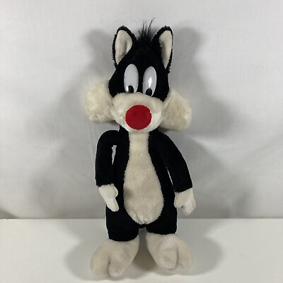 #ad Vintage 1987 Looney Tunes Sylvester Cat 16” Warner Bros Super Rare