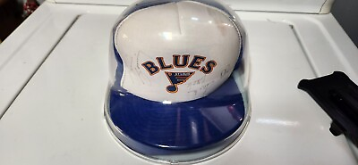 #ad St Louis Blues Snap Back Trucker Cap Signed By Jack Buck Rob Ramage Brian...