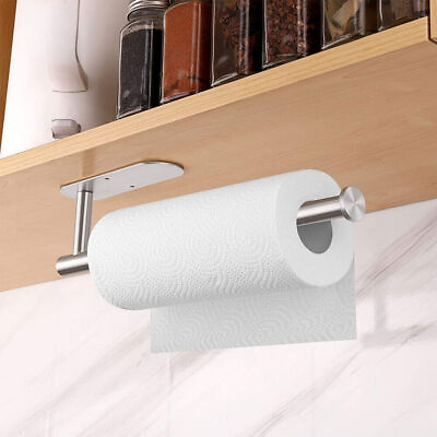 #ad Toilet Holder Adhesive Wall Mounted Toilet Paper Towel Holders Bathroom Shelf