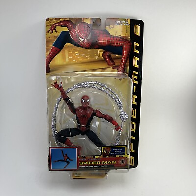 #ad Spider Man 2 Movie Web Climbing Spider Man Action Figure Toy Biz Brand NEW $75.00