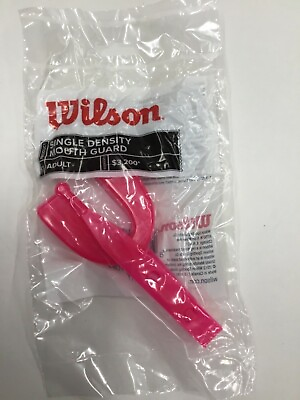 #ad Lot Of 25 Wilson Single Density With strap Adult Mouth Guards Pink BreastCancer